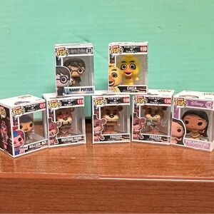 Funko Bitty Pop Vinyl Figures - LOT of 7